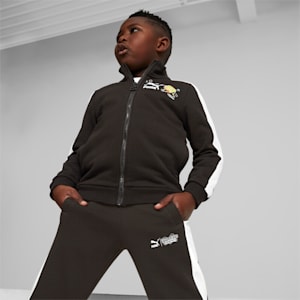 Chamarra PUMA x BOB ESPONJA T7 para niños, PUMA Black